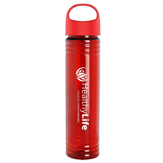 RNX32LN - 32 oz. Adventure Bottle with Oval Crest Lid  - made with Tritan™ ReNew